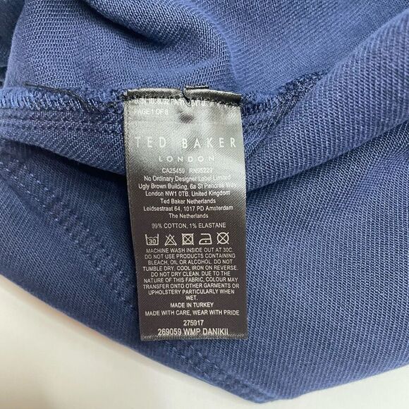 Ted Baker London Daniki Self Tie High Waisted Denim Shorts Dark Blue Size 32 - Picture 10 of 13